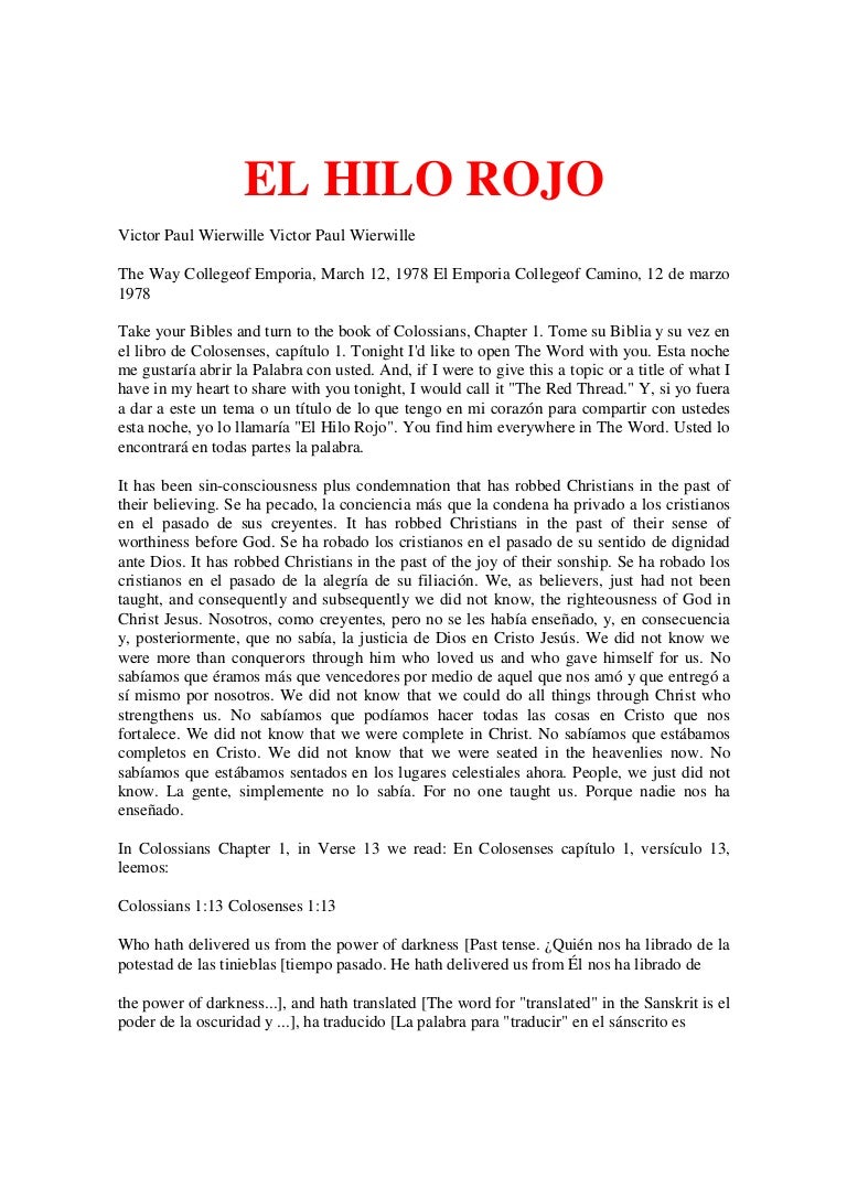 Hilo Rojo Del Destino En Ingles