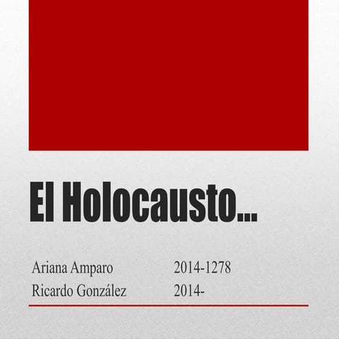 El holocausto