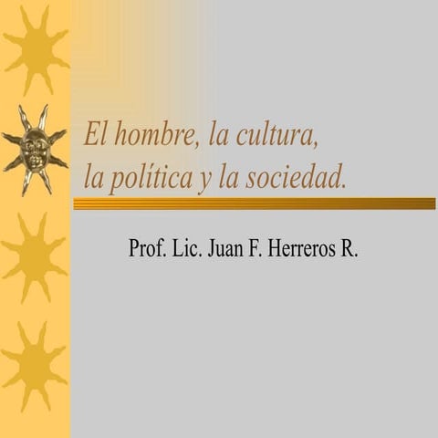 El Hombre, La Cultura, La PolíTica  Y La Sociedad.