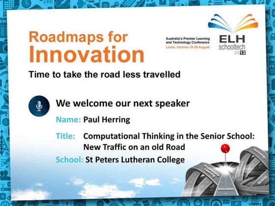 ELH School Tech 2013 - Computational Thinking