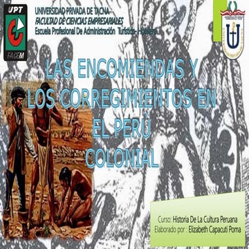 Encomiendas y Corregimientos 