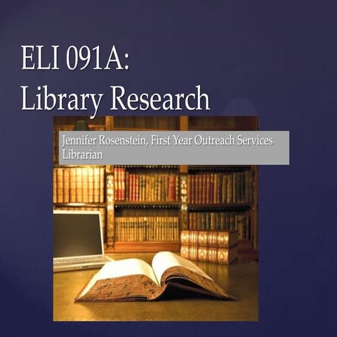 ElI 091Prof. Lee Spring 2014 