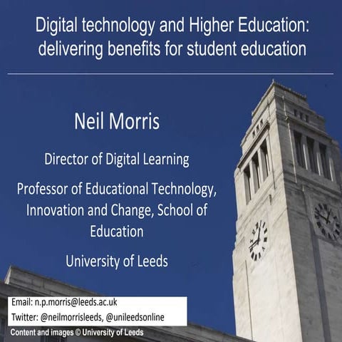 Keynote at 4th International Conference for e-Learning and Distance Learning,...