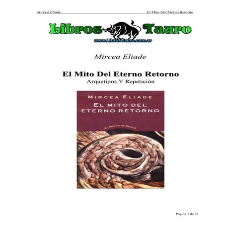 Eliade, Mircea - El Mito Del Eterno Retorno.pdf