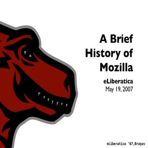 "The Past Present and Future of the Mozilla Foundation" by Zak Greant @ eLibe...