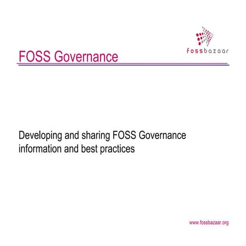 "HP vision Governing the use of open source" by Martin Michlmayr @ eLiberatic...