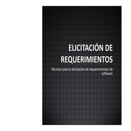 Elicitacion de requerimientos
