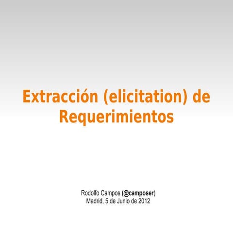 Extracción de Requerimientos