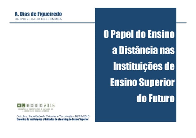 O Papel do Ensino a Distância nas I...