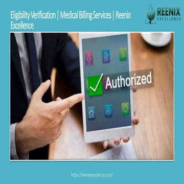 Eligibility Verification  Medical Billing Services  Reenix Excellence.pdf