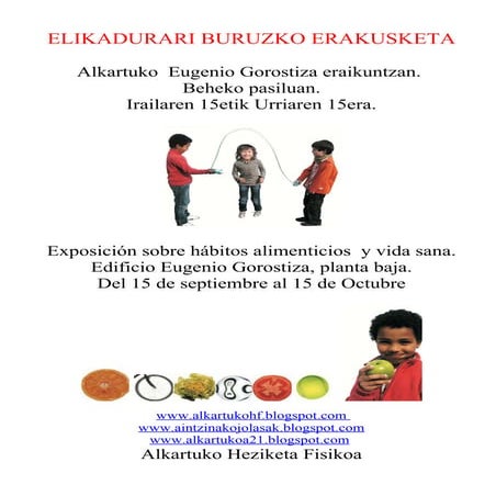 Elikadura Erakusketaren Kartela