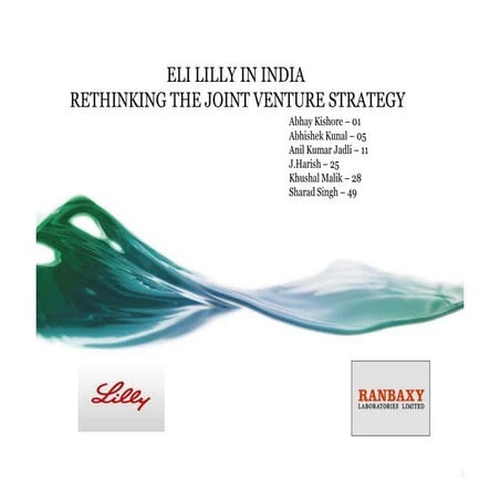 Eli lilly ranbaxy case group 4