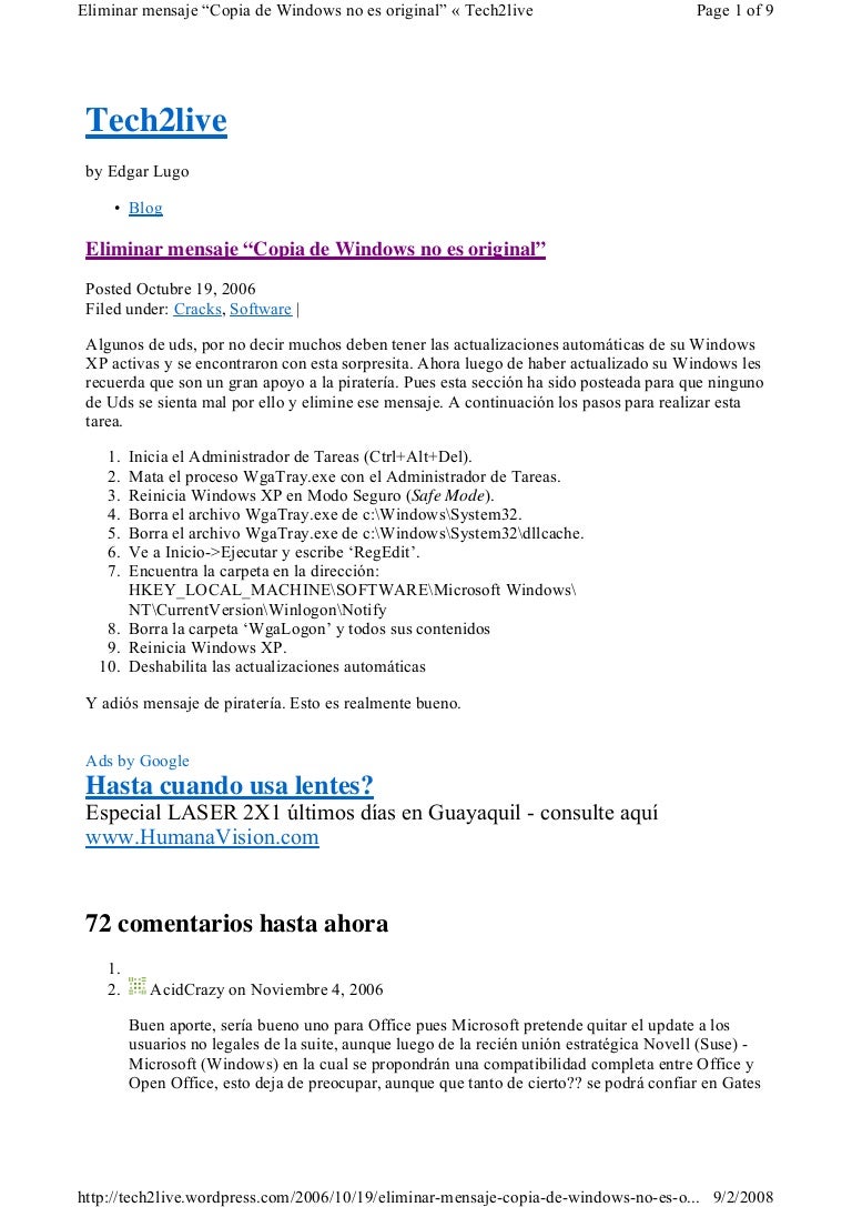Como Desinstalar Openoffice En Windows 10 Eliminar Copia De Windows No Autentico