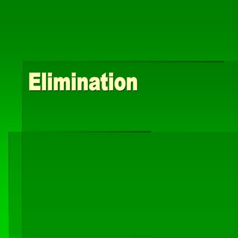 Elimination.ppt