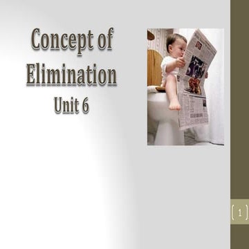 Elimination pattern  .fon chapter 3 slides