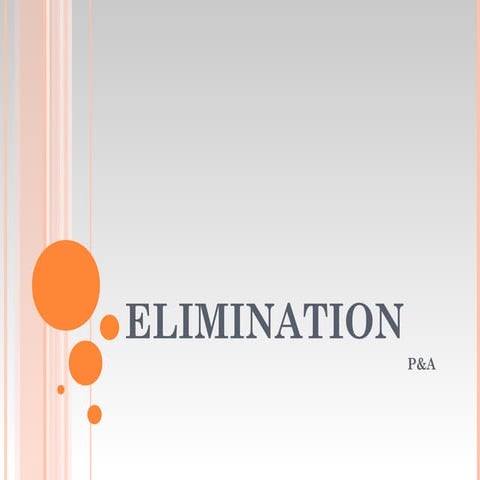 Elimination summer 2013 s