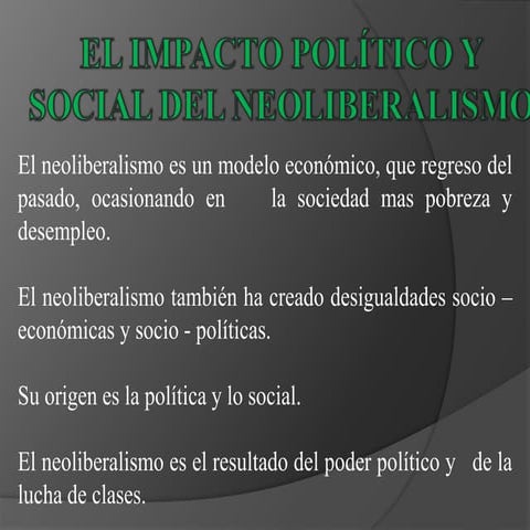 Neoliberalismo