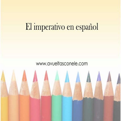 El imperativo