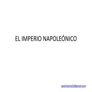 El imperio napoleónico (4ºeso)