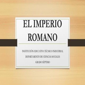 El imperio romano