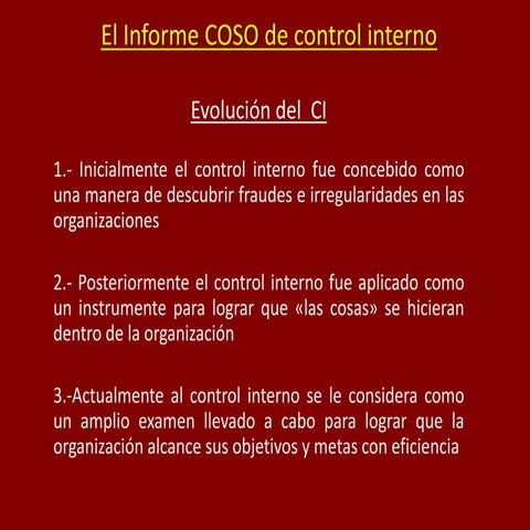 Control Interno - Marco Integrado .- Coso 2013 resumen-ejecutivo | PDF