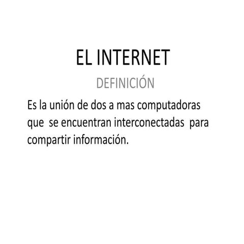 El Internet