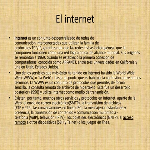 El internet