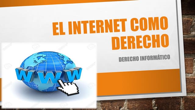 El internet como derecho