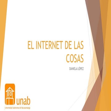 El internet de las cosas | PPTX