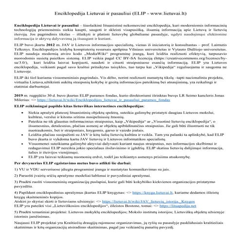 Enciklopedija Lietuvai ir pasauliui