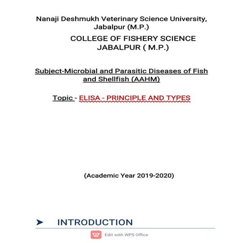 ELISA (Enzyme-linked immunosorbent assay)