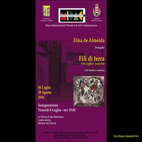 Elisa de Almeida at the MIDAC Museum