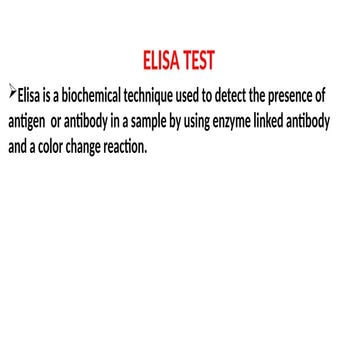 ELISA Practical.pptx techniques in biochemistry | PPTX