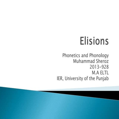 Elisions