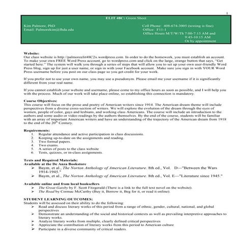 Elit 48 c spring 2015 green sheet