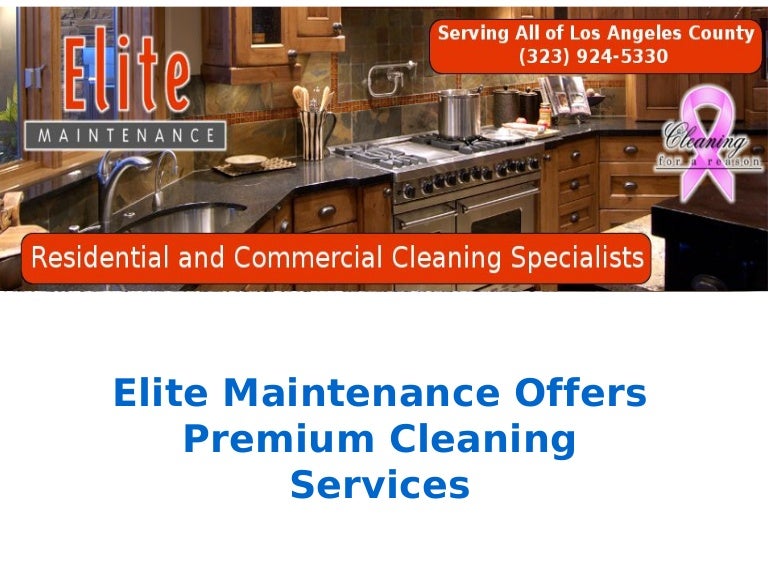 Elite maintenance services offers cleaning services