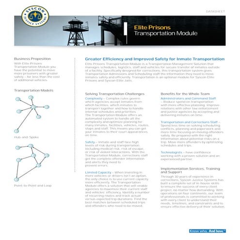 Prisoner Transport System: How It Improves Safety | PDF