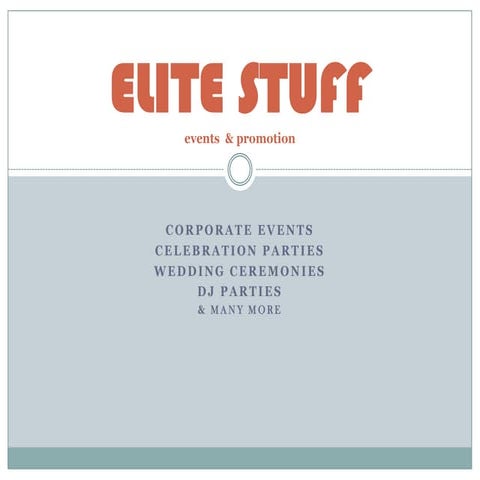 Elite Stuff PPTX Wedding Personal Celebrations Life Events