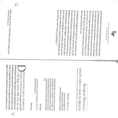 El itinerario del maestro