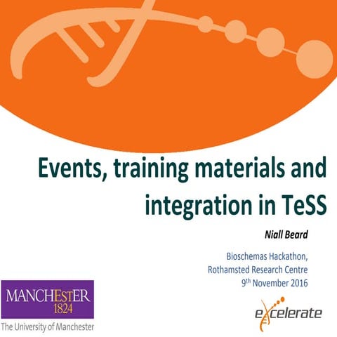 Bioschemas - TeSS Integration @ Rothamsted Hackathon 2016
