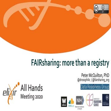 FAIRsharing: more than a registry