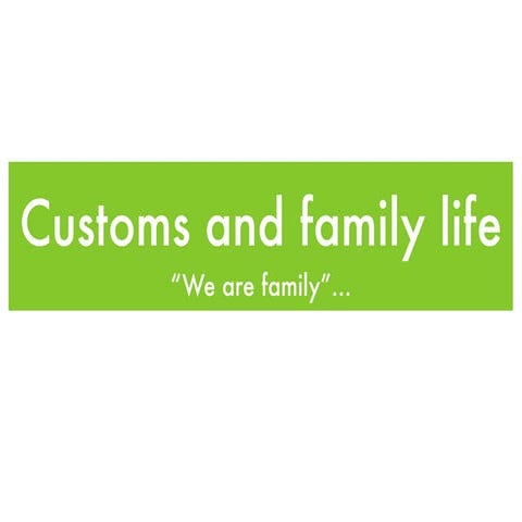 Elizabethan customs and family life