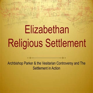Elizabethan Religious Settlement