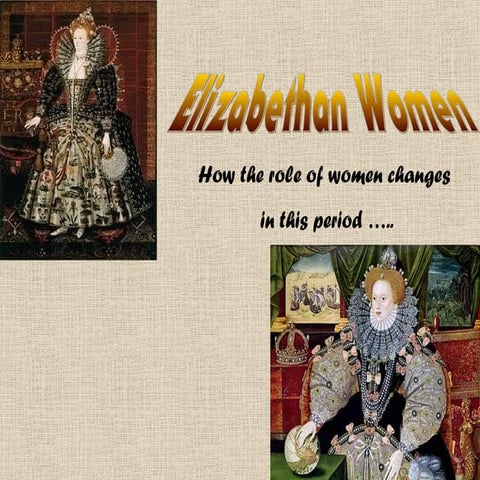 Elizabethan women