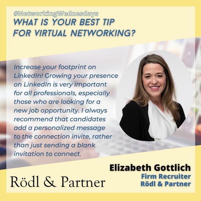 Networking Wednesday | Elizabeth Gottlich | PDF