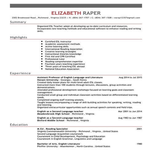 Michael Hamp's CV 2016 | DOCX