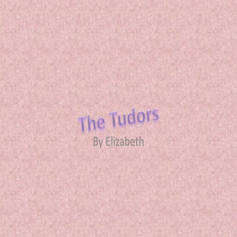 Elizabeth tudor presentation | PPTX