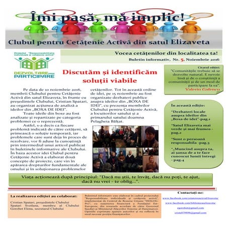 Îmi pasă, mă implic! 