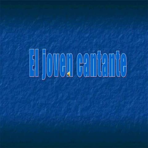 El joven cantante