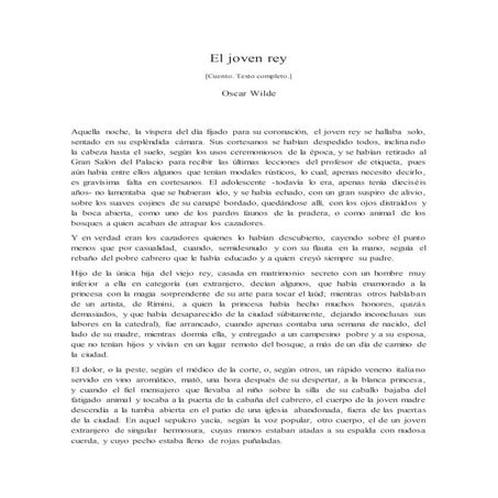 El joven rey | DOCX